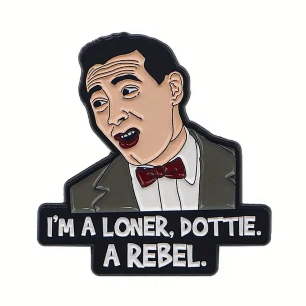 Pee-wee Herman Loner Dottie Rebel Enamel Pin